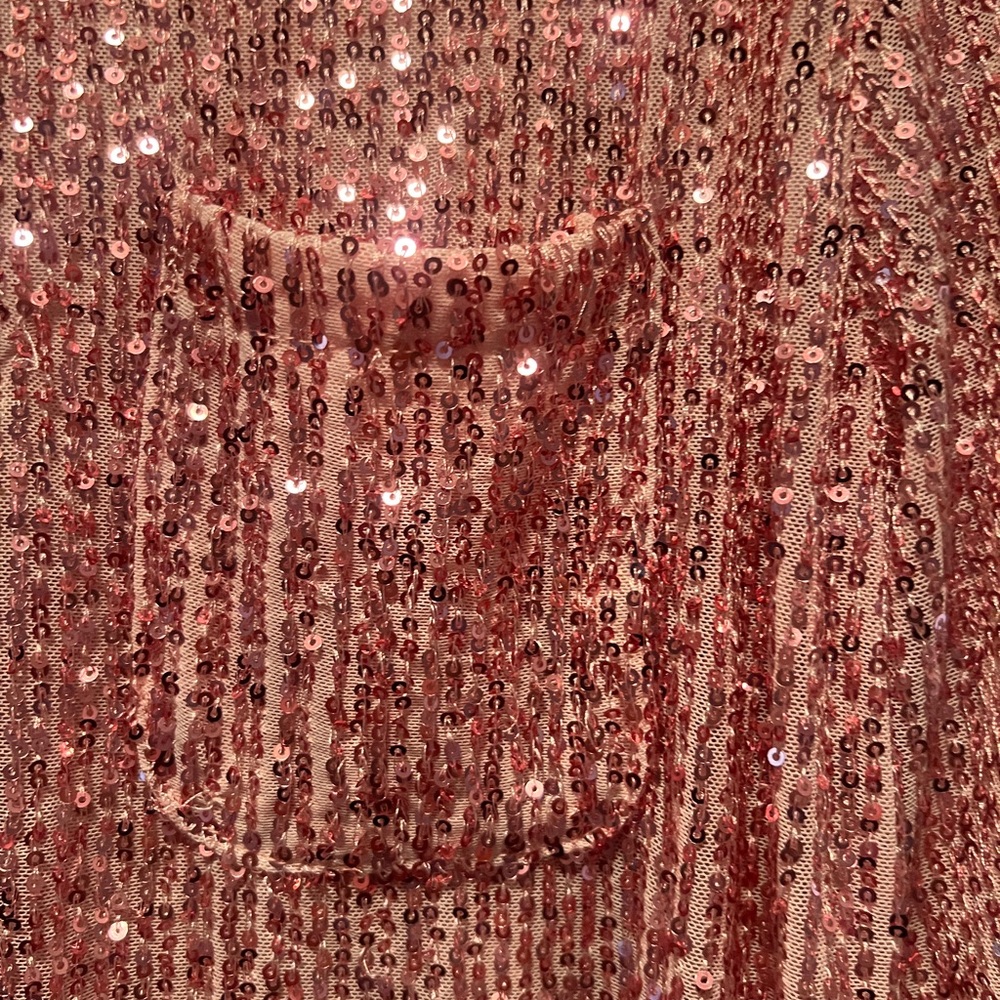 POL Pink Sequin Top - Picture 9 of 11